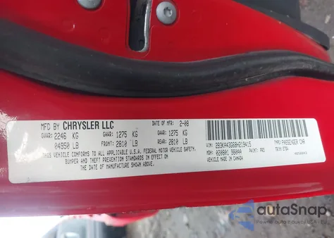 2008 Dodge Charger из США, поврежденный, VIN 2B3KA43G68H219415